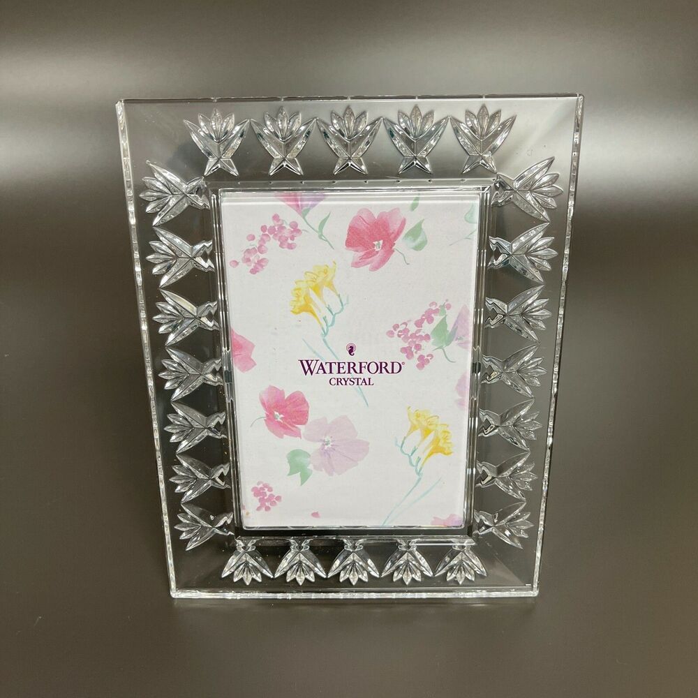 Vintage Waterford Crystal Frame Clear 8 7/8" x 6 7/8" - Picture 2 of 6